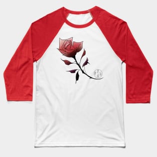 Red neotraditional rose Baseball T-Shirt